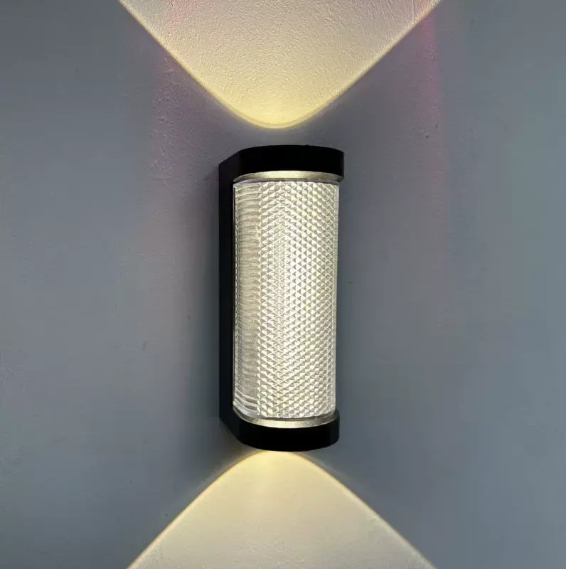 Aplica LED de Exterior AX155, 8W, Metal, Negru