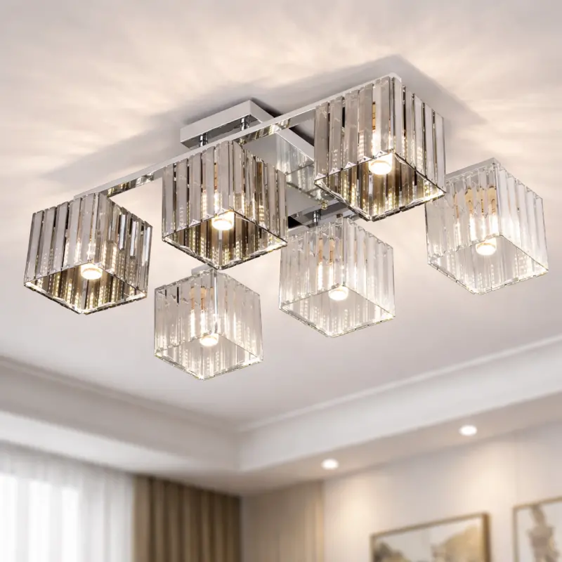 Previzualizare 3: Lustra Georgiana, LC115/6, 6x E27, Crom, Metal