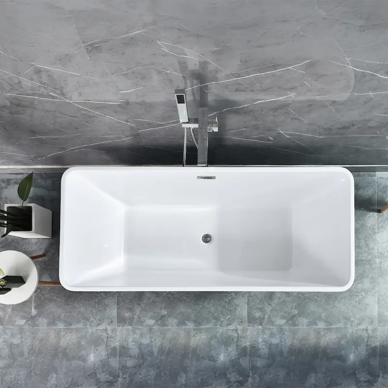 Previzualizare 3: Cada Freestanding, Drepuntghiulara, Acril, Lemon Yellow, 170×78×60 Cm