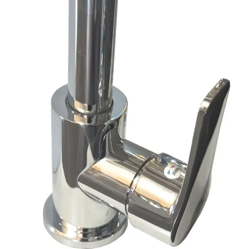 Previzualizare 2: Baterie Bucatarie Inox, Crom, Pipa Rotativa, Inalta WH207