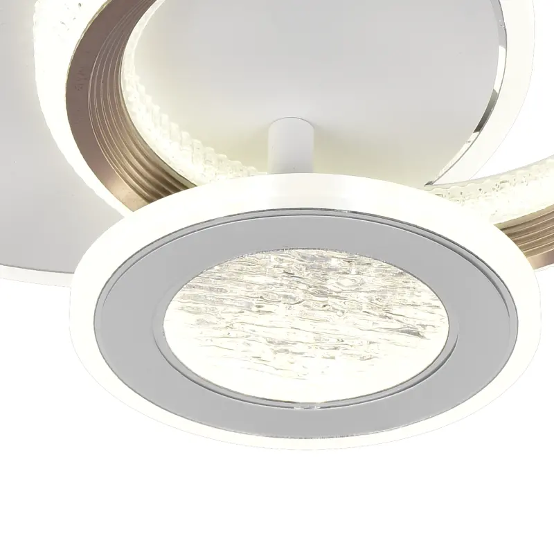 Previzualizare 4: Lustra LED NYXORA 44W, 3 Cercuri, lumina Rece/Calda/Neutra, Alb