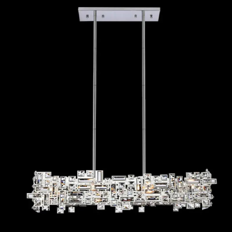 Previzualizare 2: Candelabru Cristal NEXORA Regalis, 10xE14, 78X28cm, Inaltime Reglabila, Design Elegant