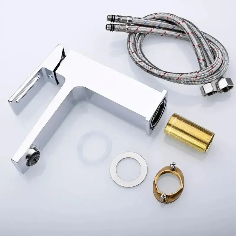 Previzualizare 4: Baterie Lavoar, Alama Sanitara, Satinat, 9807