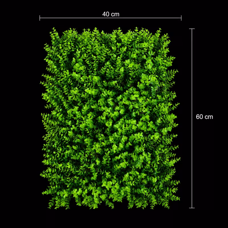 Previzualizare 3: Planta Artificiala Panou de Gard Viu Eucalipt, 40 x 60 cm, Verde