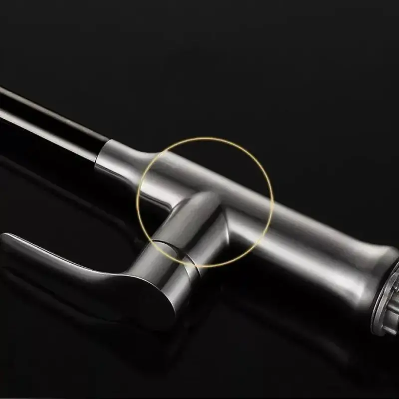 Previzualizare 3: Baterie Bucatarie cu Dus Extractibil, Inox SUS304, Satinat, CF023