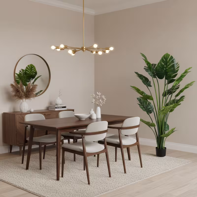 Previzualizare 2: Planta Artificiala Tip Monstera Deliciosa, Cu Frunze Bogate, 180 cm, Verde