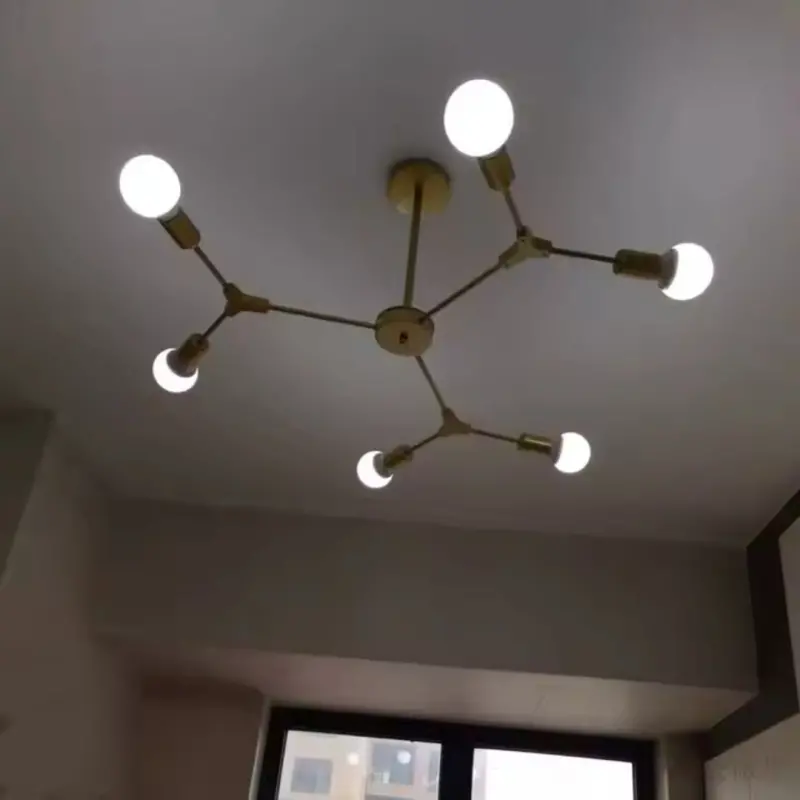 Previzualizare 4: Lustra Architek Hexa, 6xE27, 90x80, Negru, Metal