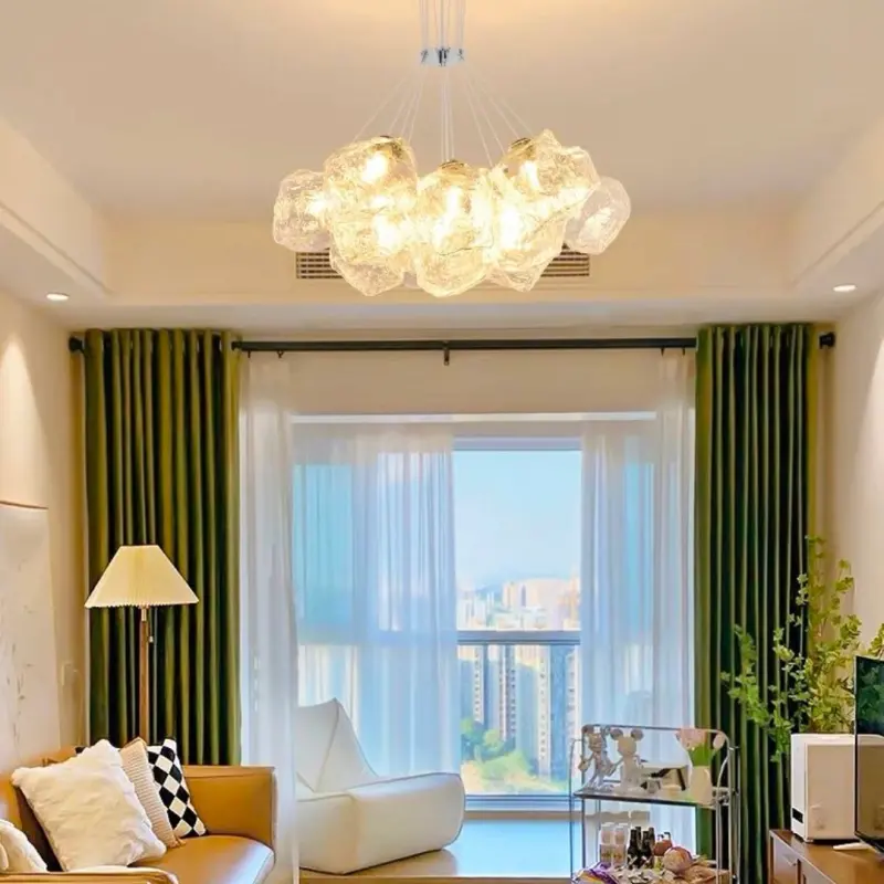 Previzualizare 3: Lustra MODERNA ECOLUCE, Glob, 13xE27, Inaltime Reglabila, Crom