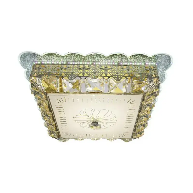 Previzualizare 2: Lustra LED cu cristal ANAIDA RGB 20W, 3000K / 4000K / 6000K, Auriu