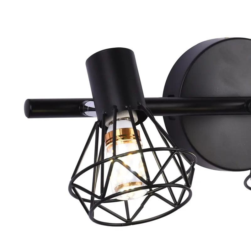 Previzualizare 4: Lustra cu Abajur, GRACIE, Diamant, 4xE14, Negru, Metal