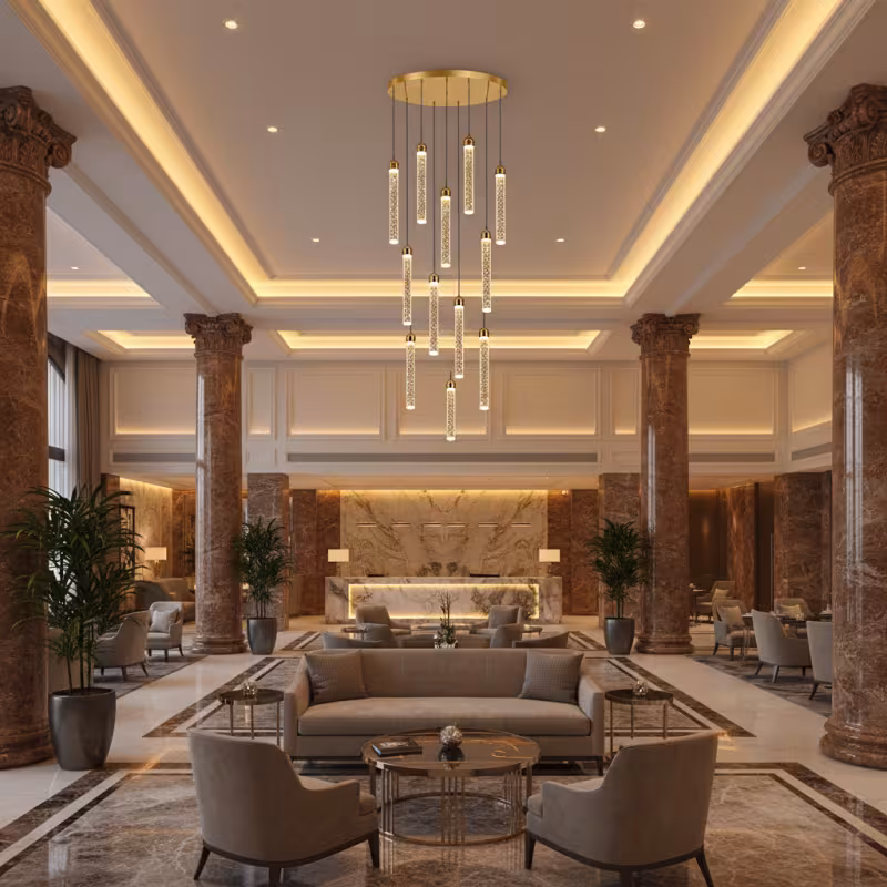 Previzualizare 4: Candelabru Cristal LAGOM LED cu Telecomanda, Suspendat, 12 Surse, 36W, Diametru 40cm, Lumina Calda / Neutra / Rece, Inaltime Reglabila, Auriu, Metal si Cristal