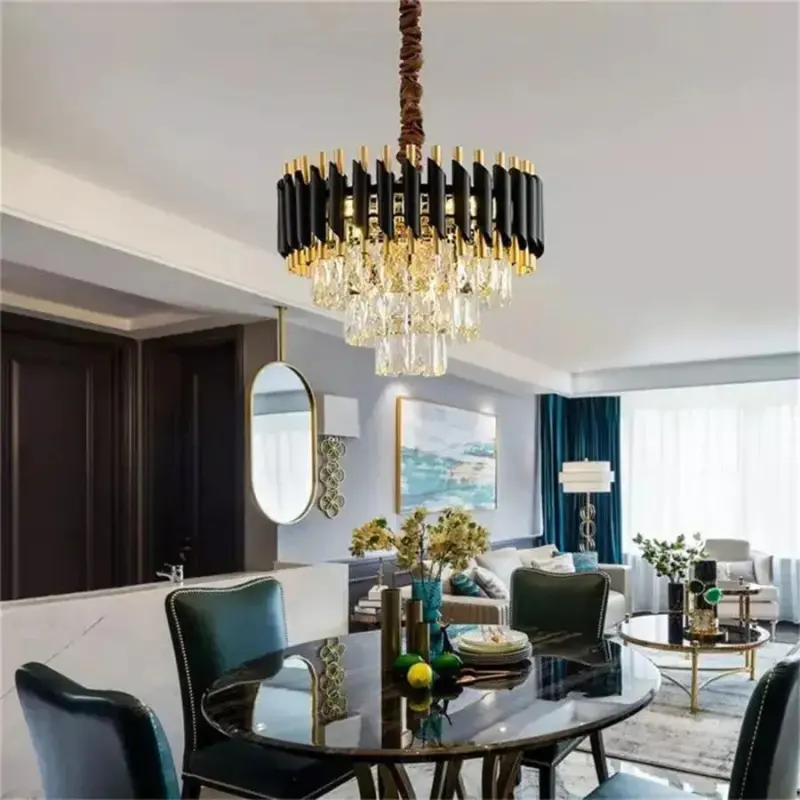 Previzualizare 2: Candelabru Sahar 5x E14 Diametru 36cm Auriu Negru
