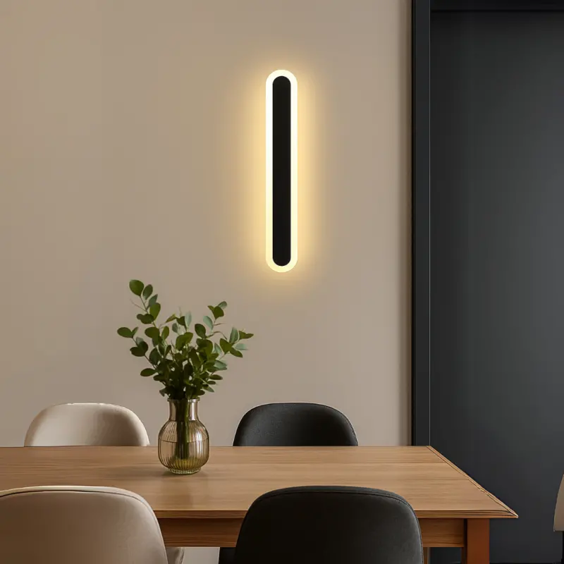 Previzualizare 3: Aplica LED de Exterior SUHA, Lungime 70cm, 10W, IP65, Metal, Liniar, Negru