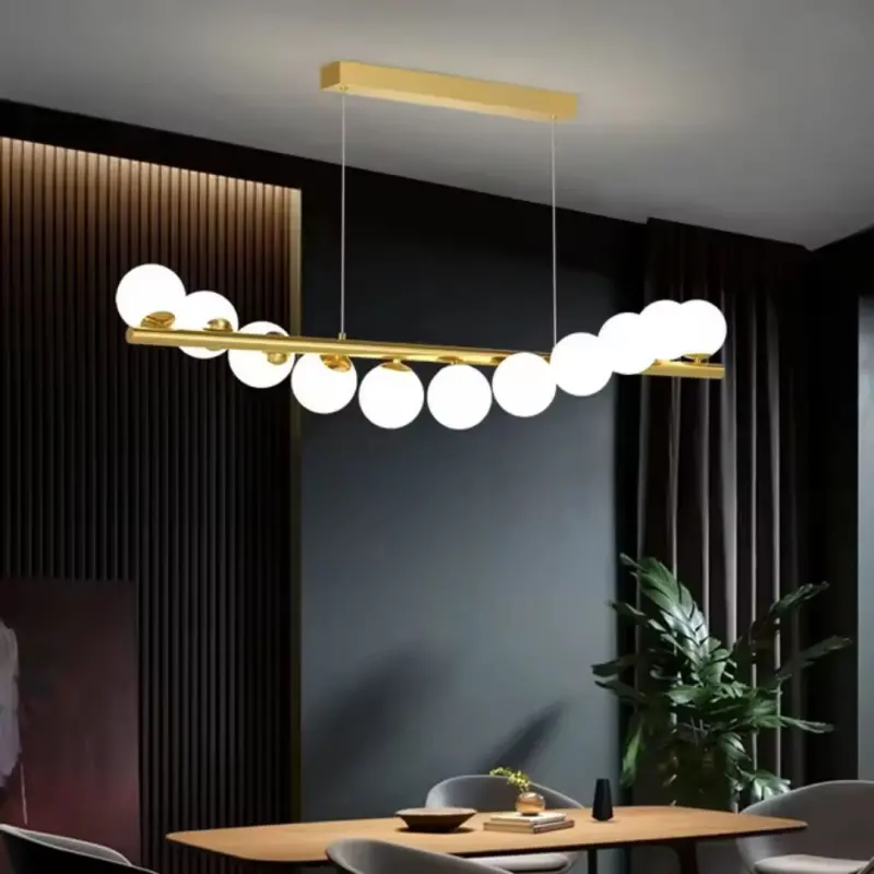 Previzualizare 3: Lustra LOFT Hall, 11x G9, Alb Auriu, Metal, Inaltime Reglabila, Elegant