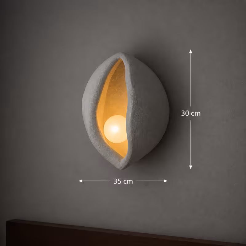 Previzualizare 4: Aplica Decorativa CONCHA, 30x35cm, 1xE27, Polistiren, Gri