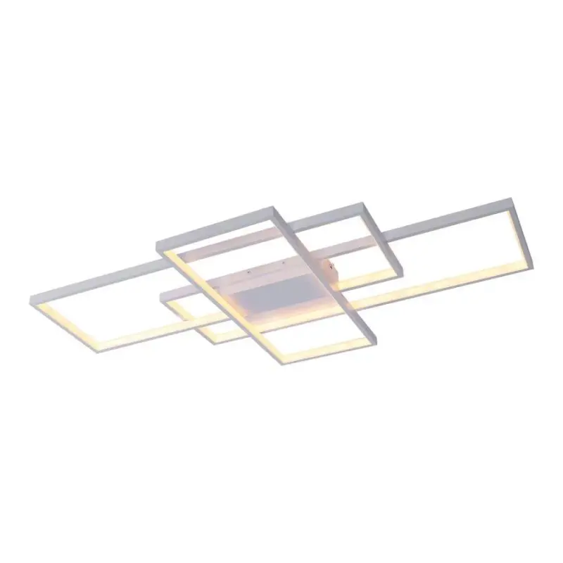 Previzualizare 4: Lustra LED cu telecomanda LANDEN 84W, 3 Elemente, lumina Rece/Calda/Neutra, Dimabila, Alb
