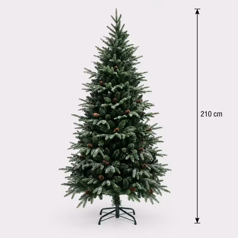 Previzualizare 4: Brad Artificial QAANAAQ, 210 cm, 1149 varfuri, Verde