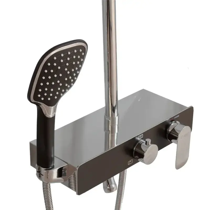 Previzualizare 3: Coloana Dus, Alama Sanitara, Negru, SJG/2750