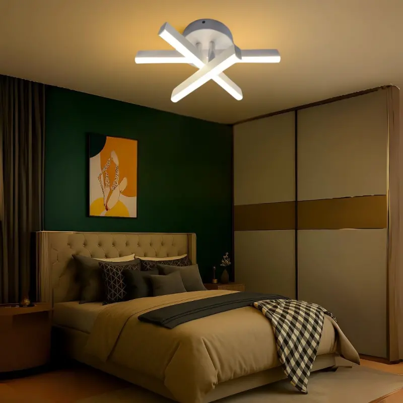 Previzualizare 3: Lustra LED Diego, 26W, Alb, Metal, Lumina Rece/Calda/Neutra