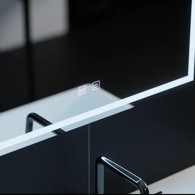 Previzualizare 2: Oglinda LED Rectangulara, 70x50cm, RADIANTE Touch , Sistem Dezaburire, Dimabila
