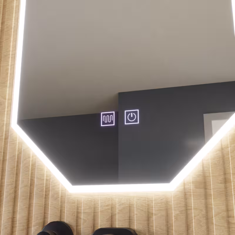 Previzualizare 3: Oglinda LED Poligon E43S/50X80, Lumina si Sistem Dezaburire, 50X80cm