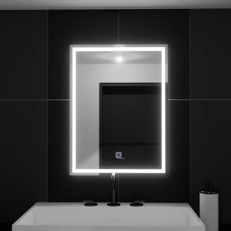 Oglinda LED Rectangulara, 50x70cm, FRAME Basic Touch