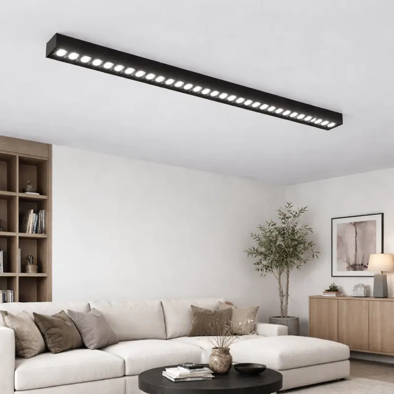 Previzualizare 2: Proiector LED Liniar Aplicat Grila 30W, Lumina Neutra 4000k, 30 surse, 80 x 3.5 x 6.5 cm