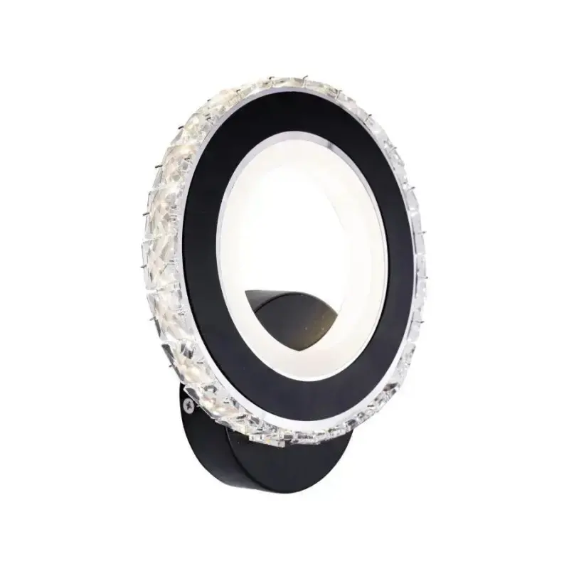 Previzualizare 4: Aplica LED NOVA Rotonda, 16W, Negru & Inox, lumina Calda/Rece/Neutra