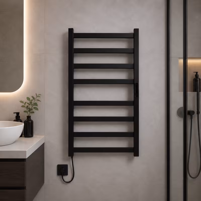 Previzualizare 2: Calorifer Electric pentru Prosoape, 185W, Metal, Negru