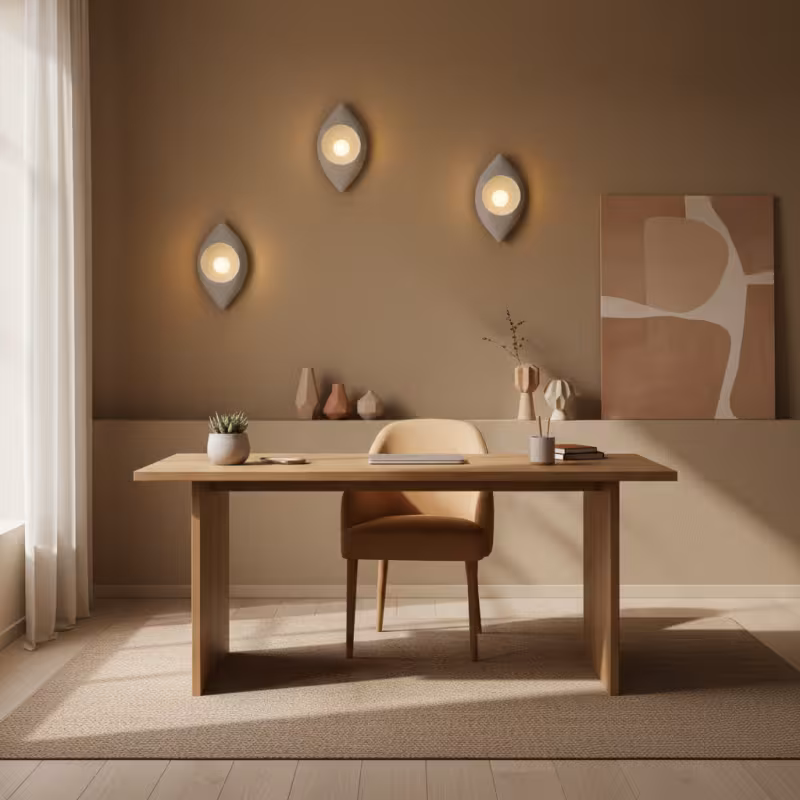 Aplica Decorativa LEFFER, 30x20cm, 1xE27, Polistiren, Gri