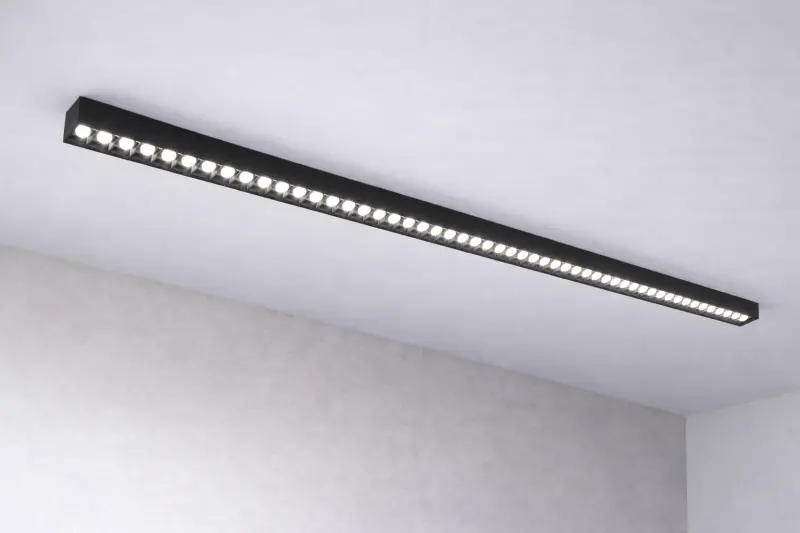 Previzualizare 3: Proiector LED Liniar Aplicat Grila 48W, Lumina Neutra 4000k, 45 surse, 1.2 metri