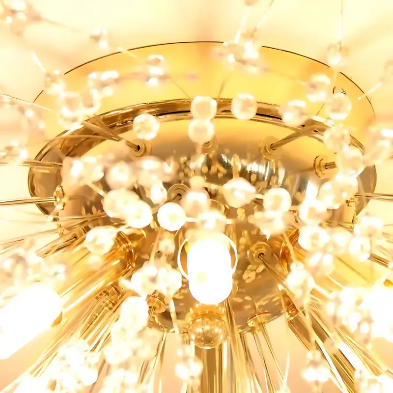 Previzualizare 4: Candelabru Cristal RONDO Vivace, 8x G9, Diametru 60cm, Auriu Lucios