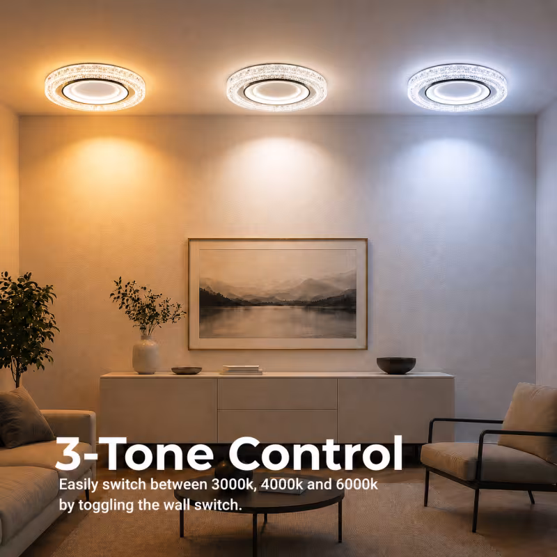 Previzualizare 4: Lustra LED WON Nobile, 67W, Diametru 30cm, Lumina Calda/Neutra/Rece, Alb