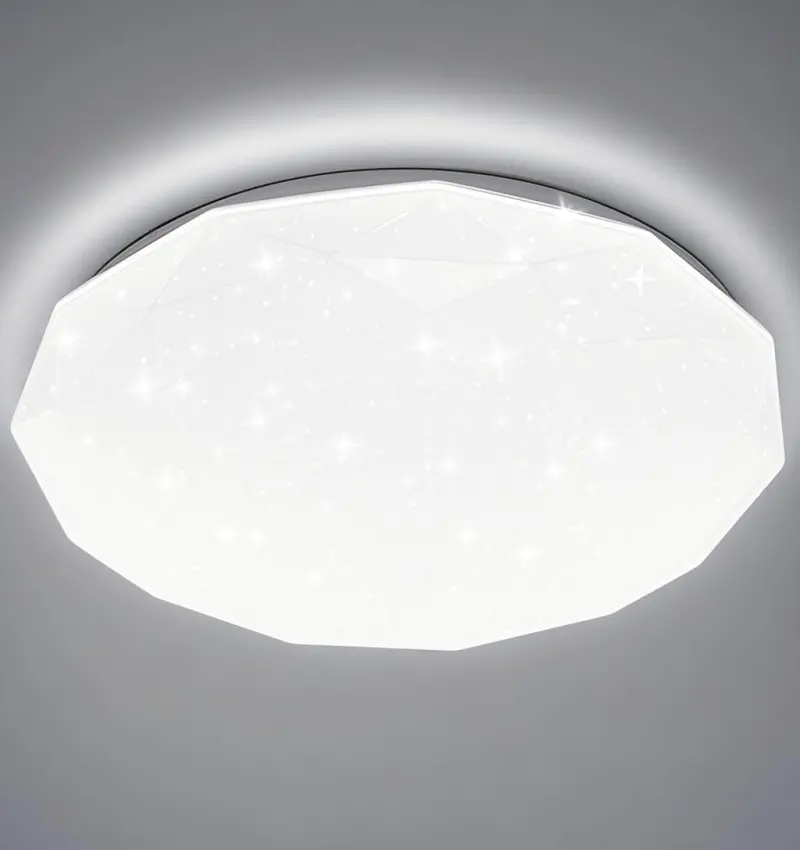 Previzualizare 3: Plafoniera LED Hexagon 23 cm, 22W, 3000K / 4000K / 6000K, Alb, Metal si Acril