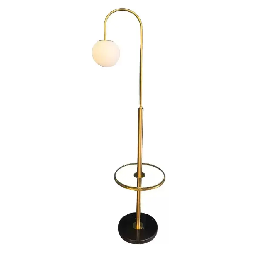 Lampadar Rodney 1x E27 Alb Auriu