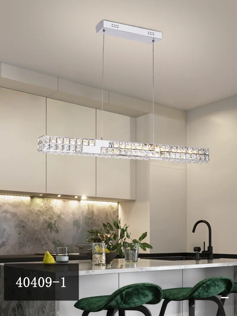 Candelabru LED cu Telecomanda, PRISMORA, Diametru 85 cm, Inaltime 120 cm, Lumina Rece/Neutra/Calda, Dimabila, Crom, Cristal, Metal