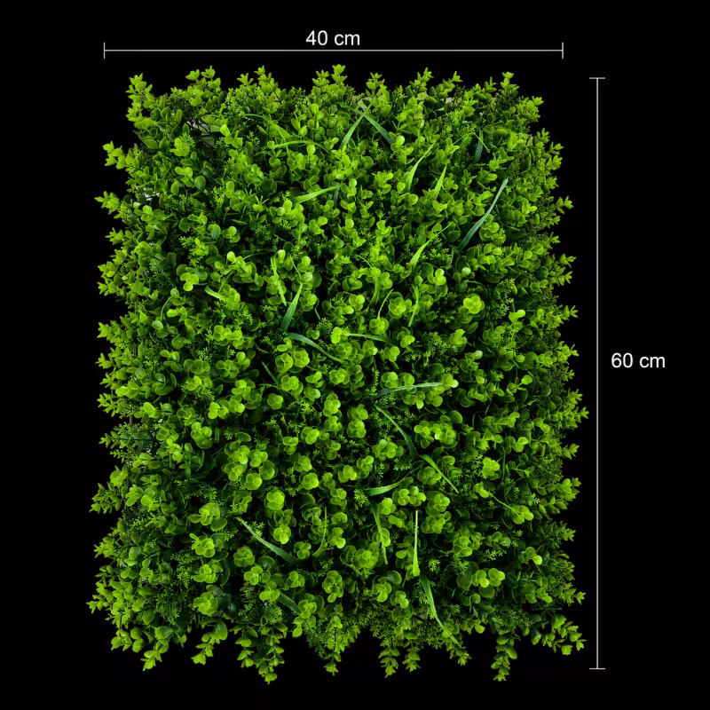 Previzualizare 3: Planta Artificiala Panou de Gard Viu Eucalipt Mixt, 40 x 60 cm, Verde