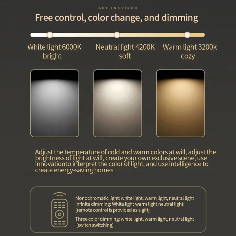 Previzualizare 3: Lustra LED cu telecomanda ELLA 186W, 8 Patrate, lumina Rece/Calda/Neutra, Dimabila, Negru