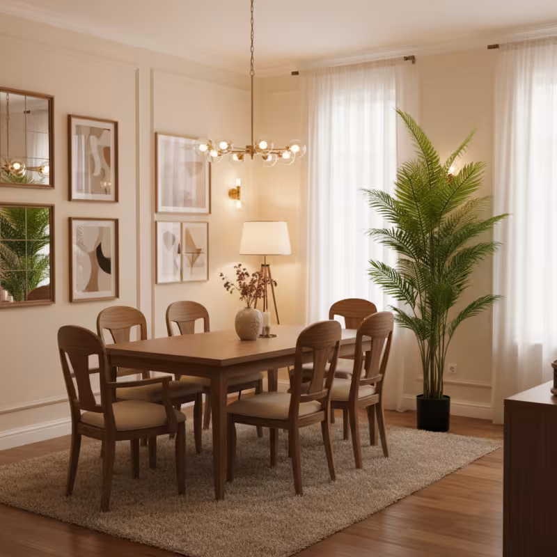 Previzualizare 2: Planta Artificiala Tip Palmier Areca, 25 frunze, 190 cm, Verde