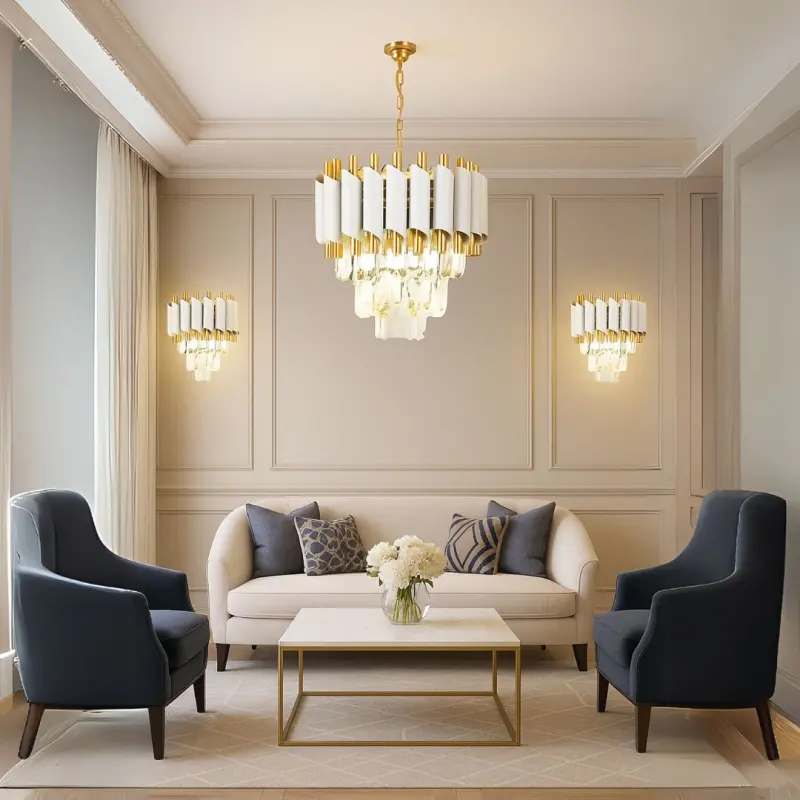 Previzualizare 3: Aplica Candelabru Cristal VERSAILLES Piccolo, 2xE14, Alb