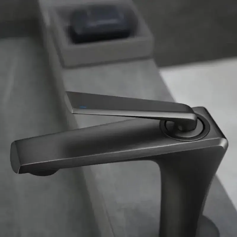 Previzualizare 2: Baterie Lavoar, Alama Sanitara, Gri Satinat, 10007N