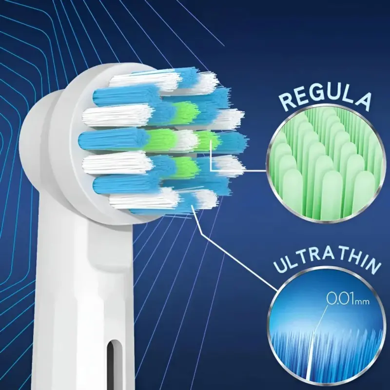 Previzualizare 3: Rezerve periuta de dinti TB-20, compatibil cu Oral-B, Cross Action, 4 buc