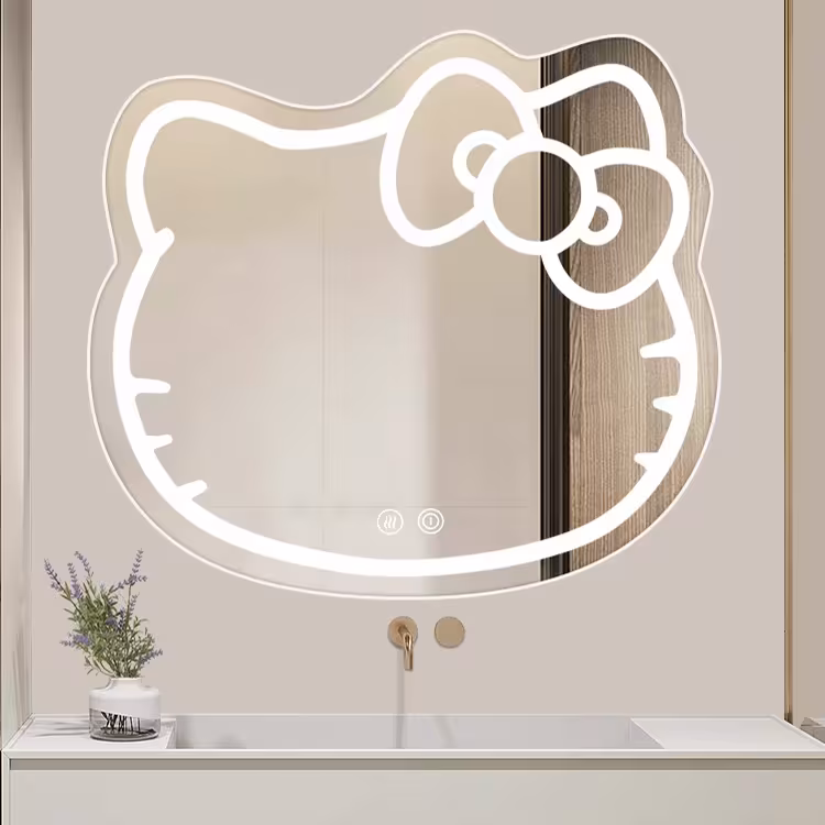 Previzualizare 3: Oglinda LED Kitty Pisica, 80X70, Touch, Sistem Dezaburire, Dimabila