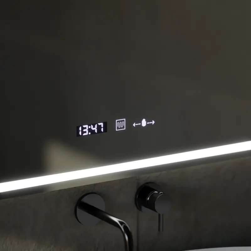 Previzualizare 2: Oglinda LED Rectangulara, 60x80cm, VillayTouch Marcello, Sistem Dezaburire, Dimabila