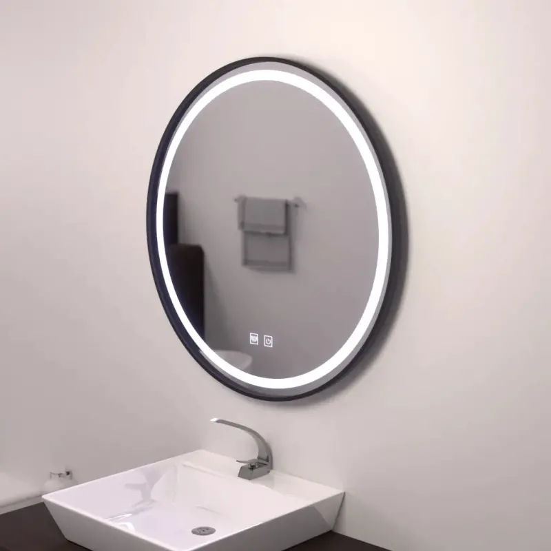 Previzualizare 4: Oglinda LED Rotunda 60cm, Lucea Touch, Sistem Dezaburire, Dimabila