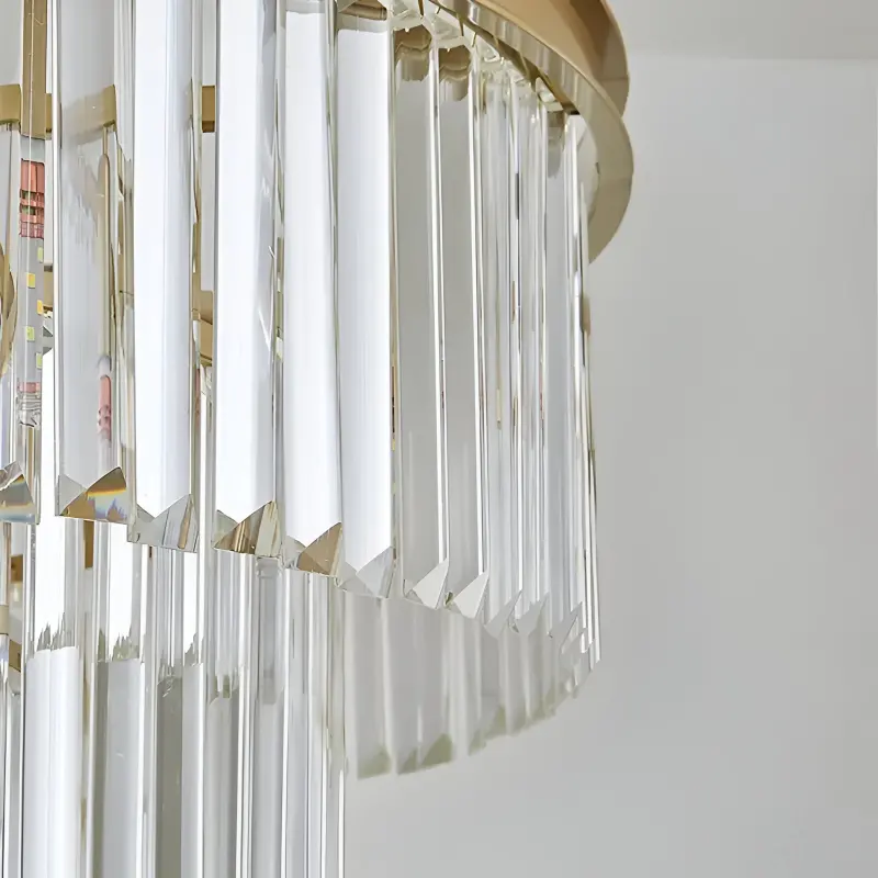 Previzualizare 2: Candelabru Cristal CHAMBORD Petito 3xE14, Diametru 28cm, Auriu Mat