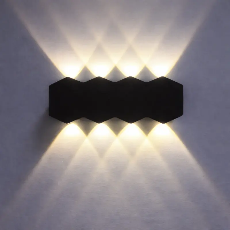 Previzualizare 2: Aplica LED AX231, Exterior si Interior, 8 Surse, 16W, Negru, 3000K