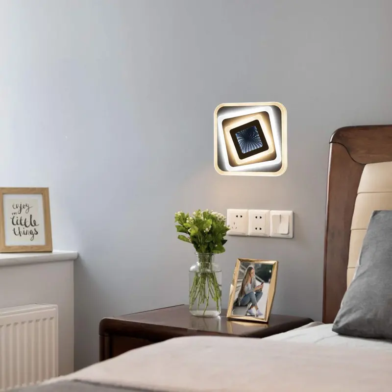 Previzualizare 4: Lustra LED NEXA 3D 46W, Patrata, lumina Rece/Calda/Neutra , Alb