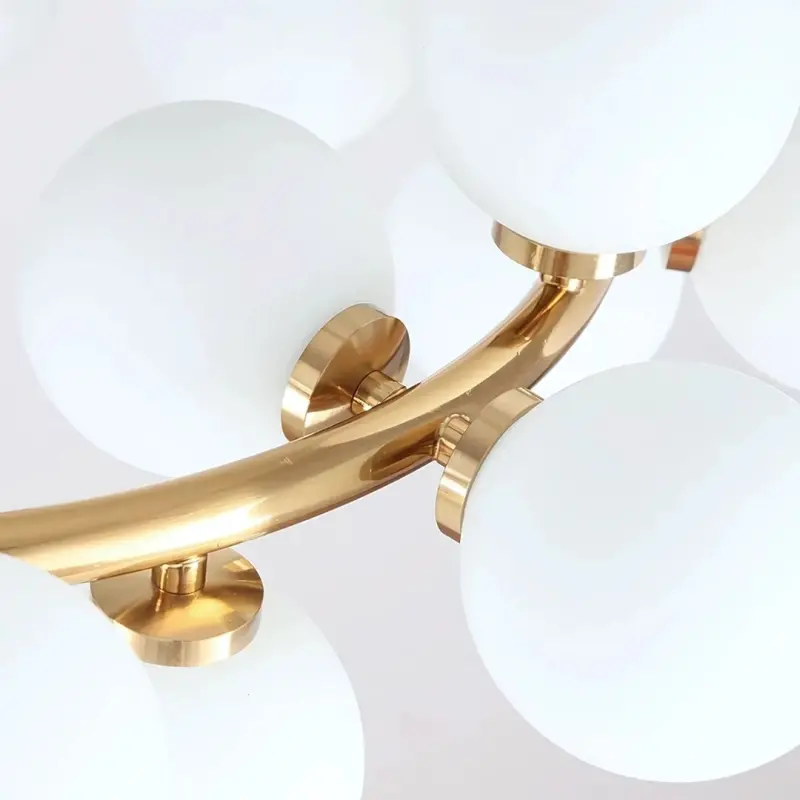 Previzualizare 3: Lustra LOFT Chamber, 25x G9, Alb Auriu, Metal, Inaltime Reglabila, Modern