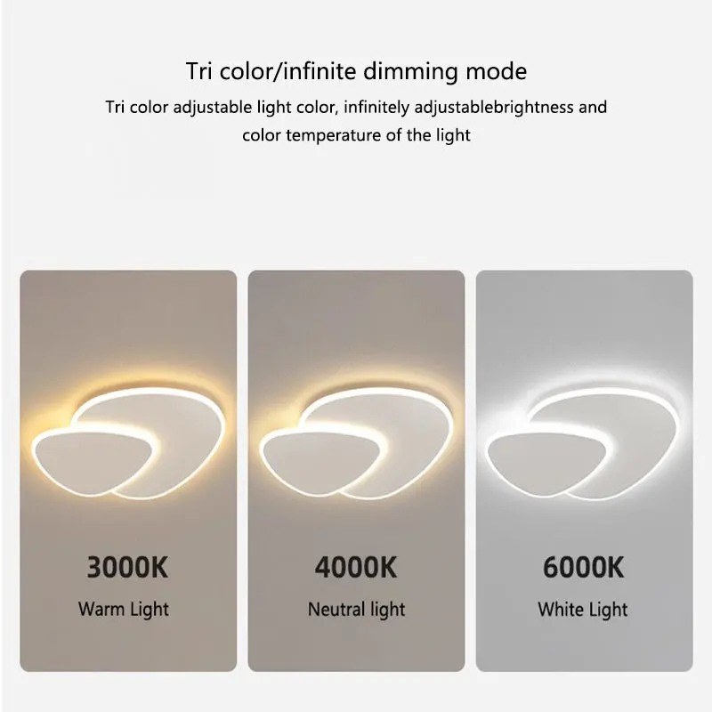 Previzualizare 4: Lustra LED cu telecomanda FUTURA LUMINA 66W, Ovala, lumina Rece/Calda/Neutra, Dimabila, Alb